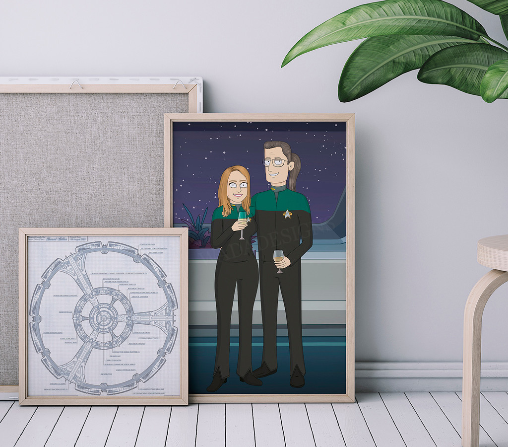 Star Trek inspired art- Custom Portrait