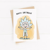 Funny Rick Happy birthday, Printable Card, Rick & Morty, Birthday Card 