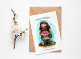 Birthday Card , Hagrid Printable Card, Potter Bday card