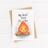 Printable Calcifer Cute Card, Love Card 