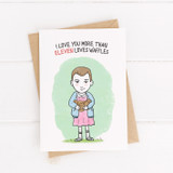 Love Card , Printable Card, Stranger thing, Eleven
