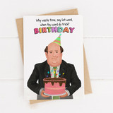 Kevin Malone funny Birthday Card , Dwight Printable Card,The Office Bday card