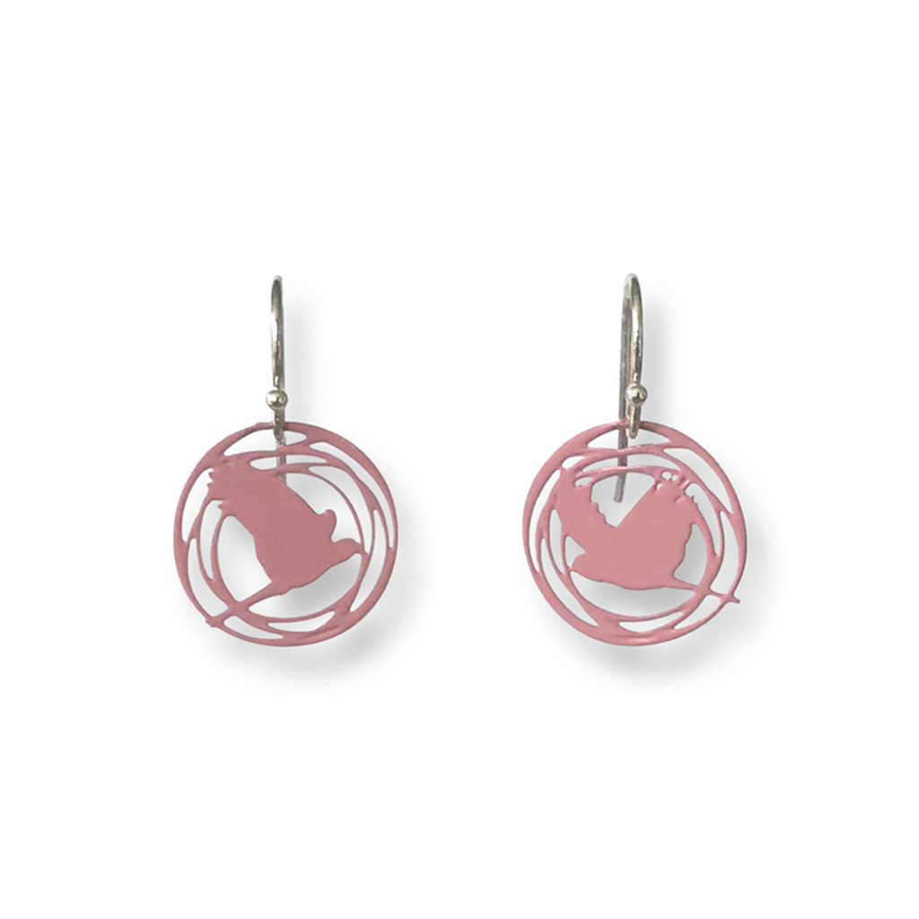 Flight earrings in pink