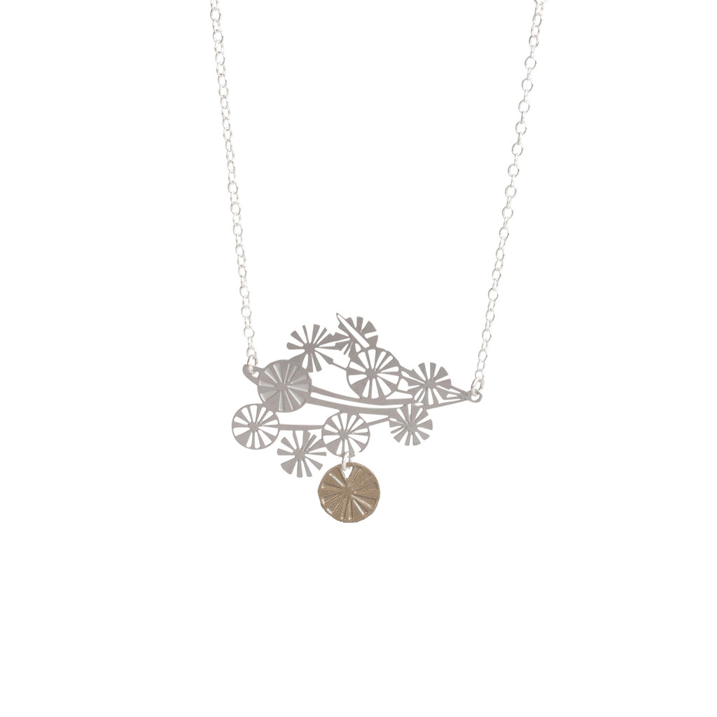 Steel wattle necklace - Large