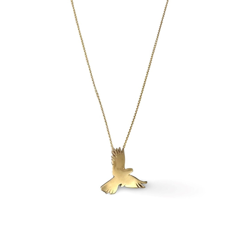 9ct gold cockatoo pendant 1