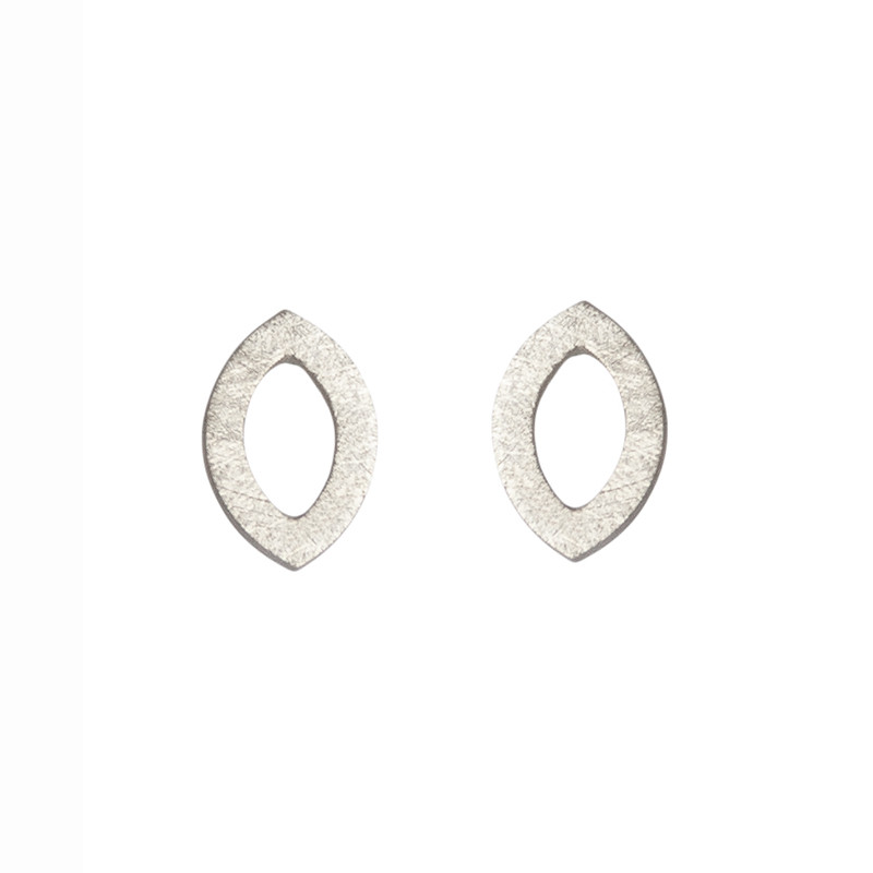 Petal sterling silver studs