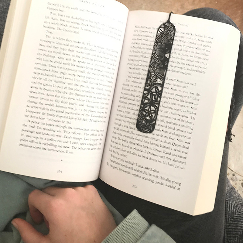 Flowering Gum bookmark - Black