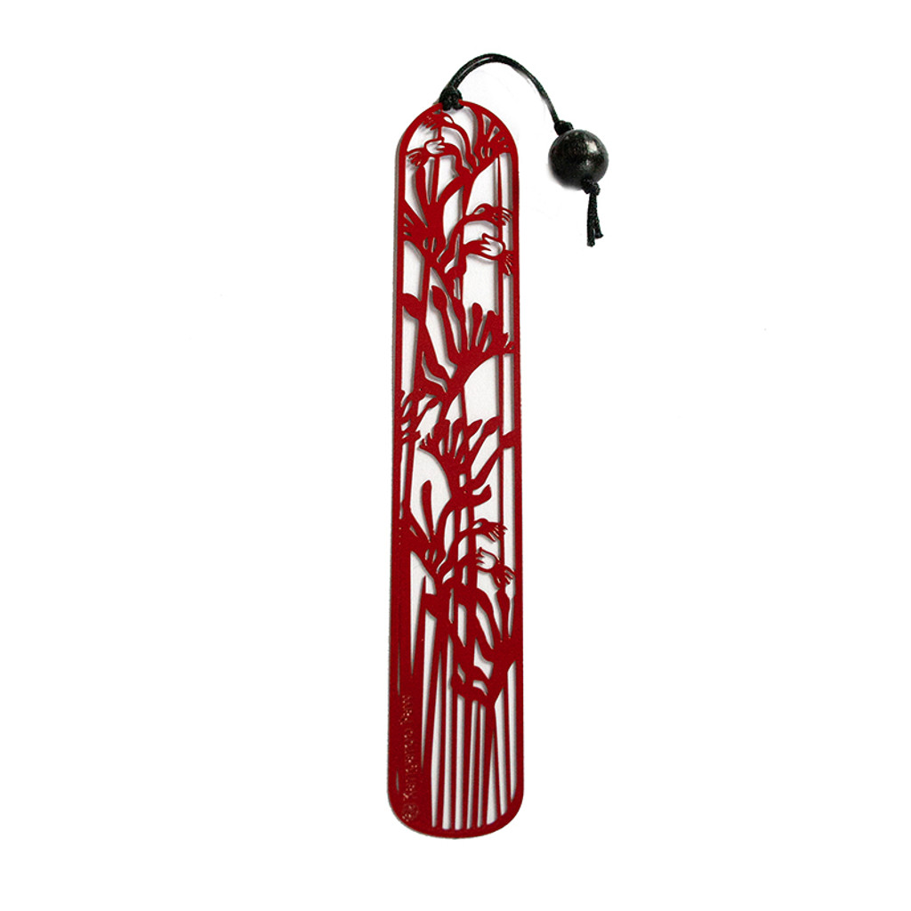 Kangaroo Paw bookmark - Red