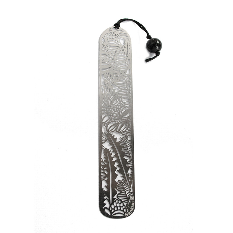 Banksia bookmark - Steel