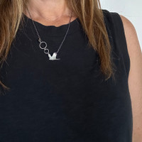 Sterling silver cockatoo necklace chunky clasp 2