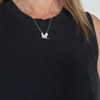Sterling silver cockatoo pendant 3