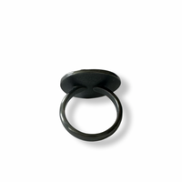 Leaf imprint with 18ct gold leaf disc  ring 
