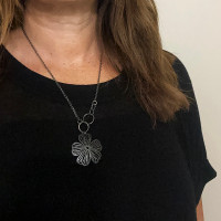 Stellaris oxidised sterling silver necklace