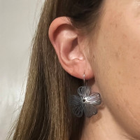 Stellaris oxidised sterling silver earrings