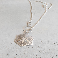 Sterling silver daisy pendant