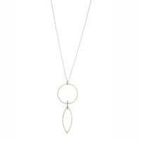 Cirque Petal sterling silver pendant
