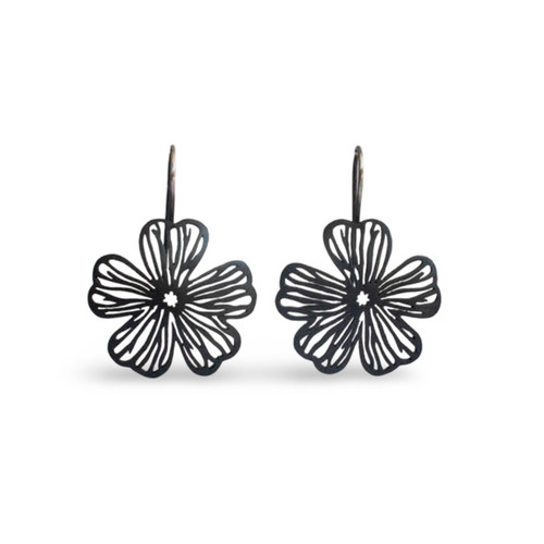 Stellaris oxidised sterling silver earrings