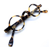 Frame Holland Hand Made Preciosa 703 Acetate Small Round 34mm Blonde Tortoiseshell Effect Finish Glasses