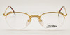 Jean Paul Gaultier 4175 Half Rim Panto Shaped Spectacles in Gold Finish