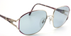 Christian Dior 2492 Large Eye Sunglasses In Silver & Purple With Interesting Temple Detail