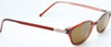 Vintage Ralph Lauren 695 Small Rectangular Sunglasses In A Warm Brown Finish