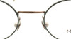 Modo 174 Italian Eyewear Small Oval Shape Frames In A Black & Brown Combination