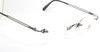 Jean Paul Gaultier 7105 Vintage Hexagonal Rimless Eyewear In A Gunmetal Finish