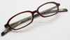 Ralph Lauren 1382 Small Rectangular Style Vintage Eyewear In Two Tone Burgundy &  Horn Effect - ONLY 1 LEFT!