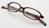 Ralph Lauren 1382 Small Rectangular Style Vintage Eyewear In Two Tone Burgundy &  Horn Effect - ONLY 1 LEFT!