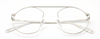 Unique AGROPOLI Eyewear Original Vintage Round Style In A Silver Finish 46mm