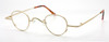 Classic Vintage Small Panto Shaped Spectacles In A Matt Gold Finish By Beuren 37mm