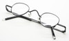 Small Style Panto Wireframe Vintage Glasses By Beuren In A Matt Black Finish 37mm
