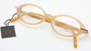 Vintage Yohji Yamamoto 7212 Oval Acrylic Eyewear In A Unique Peach Colour