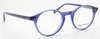 Vintage Style Anglo American 406 Classic Panto Glasses Frames In A Translucent Blue Acrylic 47mm Only