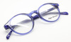 Vintage Style Anglo American 406 Classic Panto Glasses Frames In A Translucent Blue Acrylic 47mm Only With Matching Sunclip