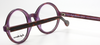 True Round Anglo American 221 MHPU Tortoiseshell and Purple Glasses 44mm