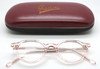 Pale Pink Frame Holland 791 Hand Made Preciosa Panto Shaped Eye Glasses