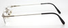 Vintage Jean Paul Gaultier 6110  Oval Rimless Eyewear In Matt Silver Finish - ONLY ONE!