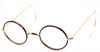 Vintage Savile Row Style True Round Glasses With Chestnut Rims And Curlsides At The Old Glasses Shop