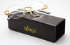 Luxury Hilton Monaco 304R 24kt Gold Plated Vintage Rimless Glasses