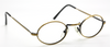 Glasses & Sunclip Antique Gold Oval Style Vintage Eyewear By Beuren Eye Sizes 40mm-50mm