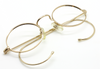 NOW WITH SUNGLASSES CLIP ON! Prescription Oval Shiny Gold Eyewear By Beuren Eye Sizes 40mm-50mm