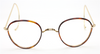 Panto NHS Style Spectacles By Beuren With Saddle Bridge And Chestnut Rims 42mm With Straight OR Curlside Arms NOW WITH MATCHING SUN CLIP!
