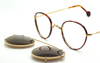 Panto NHS Style Spectacles By Beuren With Saddle Bridge And Chestnut Rims 42mm With Straight OR Curlside Arms NOW WITH MATCHING SUN CLIP!