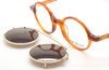 Anglo American 400 DB Demi Blonde Acetate Eyewear With Matching Sun Clip At The Old Glasses Shop Ltd