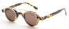 Small Round Style Frame Holland 704 Hand Made Preciosa In Blonde Tortoiseshell Effect Acetate Glasses With Matching Sun Clip