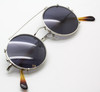 NOW WITH MATCHING SUN CLIP! Hand Made In Holland Preciosa 250 True Round Silver Eyewear