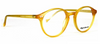 Anglo American 406 OP7 Jelly Bean Yellow Panto Glasses Frames