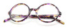 Anglo American Eyewear 116 Round Prescription Glasses In STUNNING Amber Havana & Purple  Acetate 50mm Eye Size