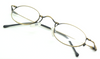 Lightweight Small Oval Stainless Steel Glasses By Beuren Model 309 In An Antique Gold Finish 42mm